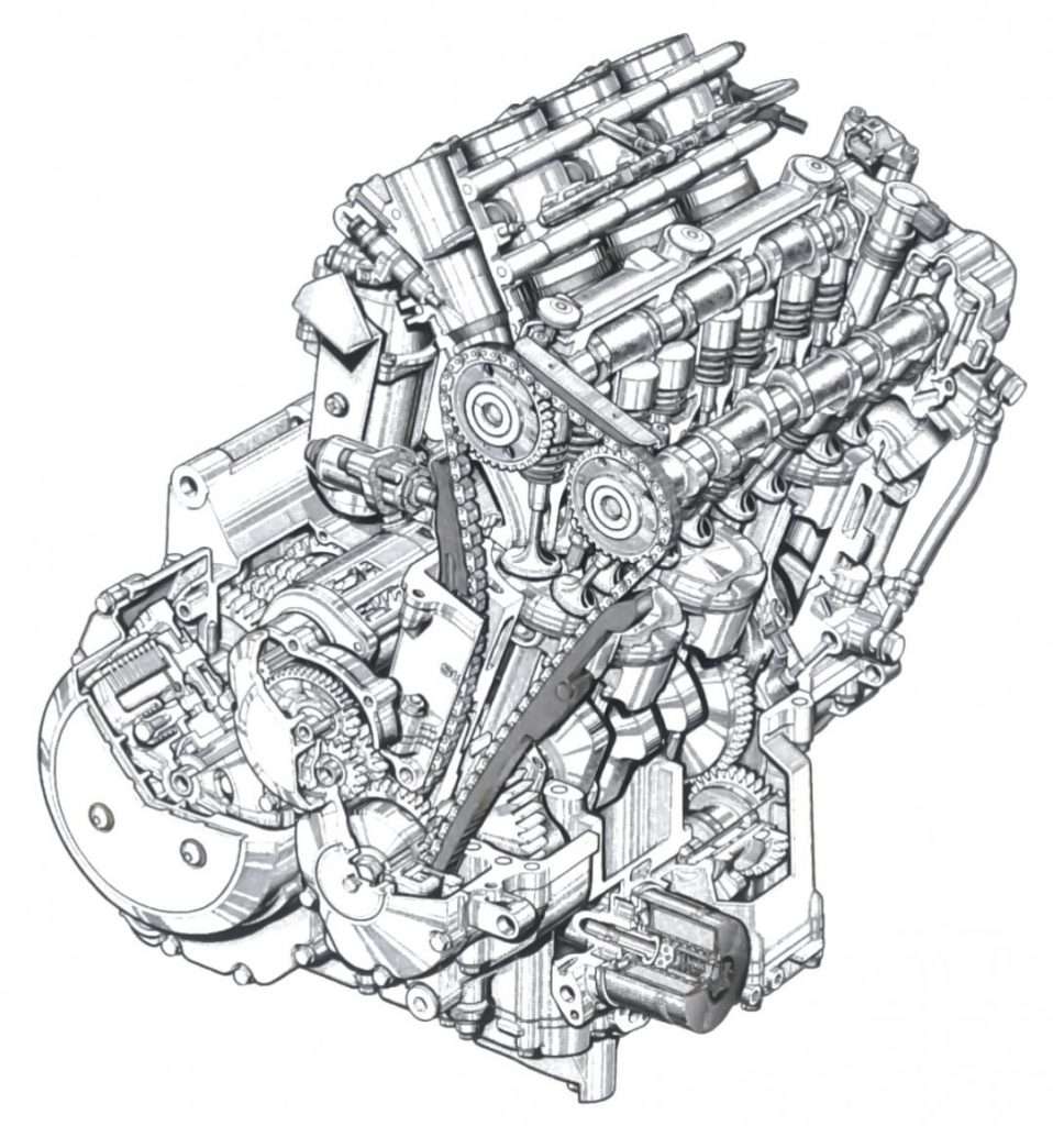 Suzuki Hayabusa GSX1300RR двигатель